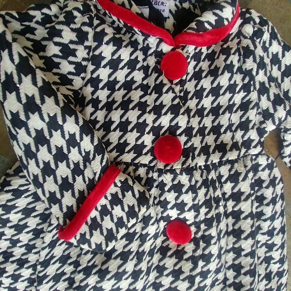 Black Velvet Dress w Matching Coat *Size 3T - Picture 4 of 8